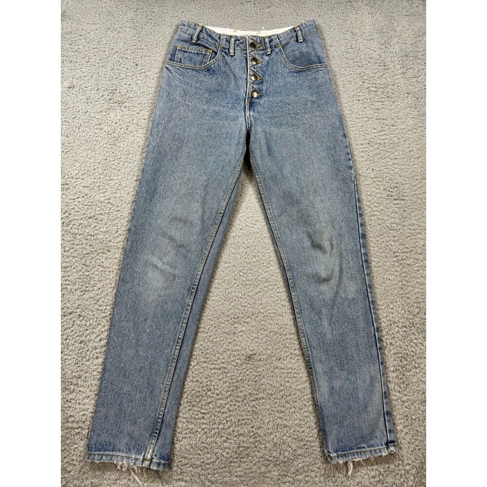 Vintage 80s Georges Marciano Guess Button Fly Jeans Women's 29 Light Wash 29x29